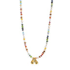 Multicolor Bubble Letter Necklace