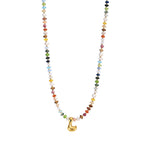 Multicolor Bubble Letter Necklace