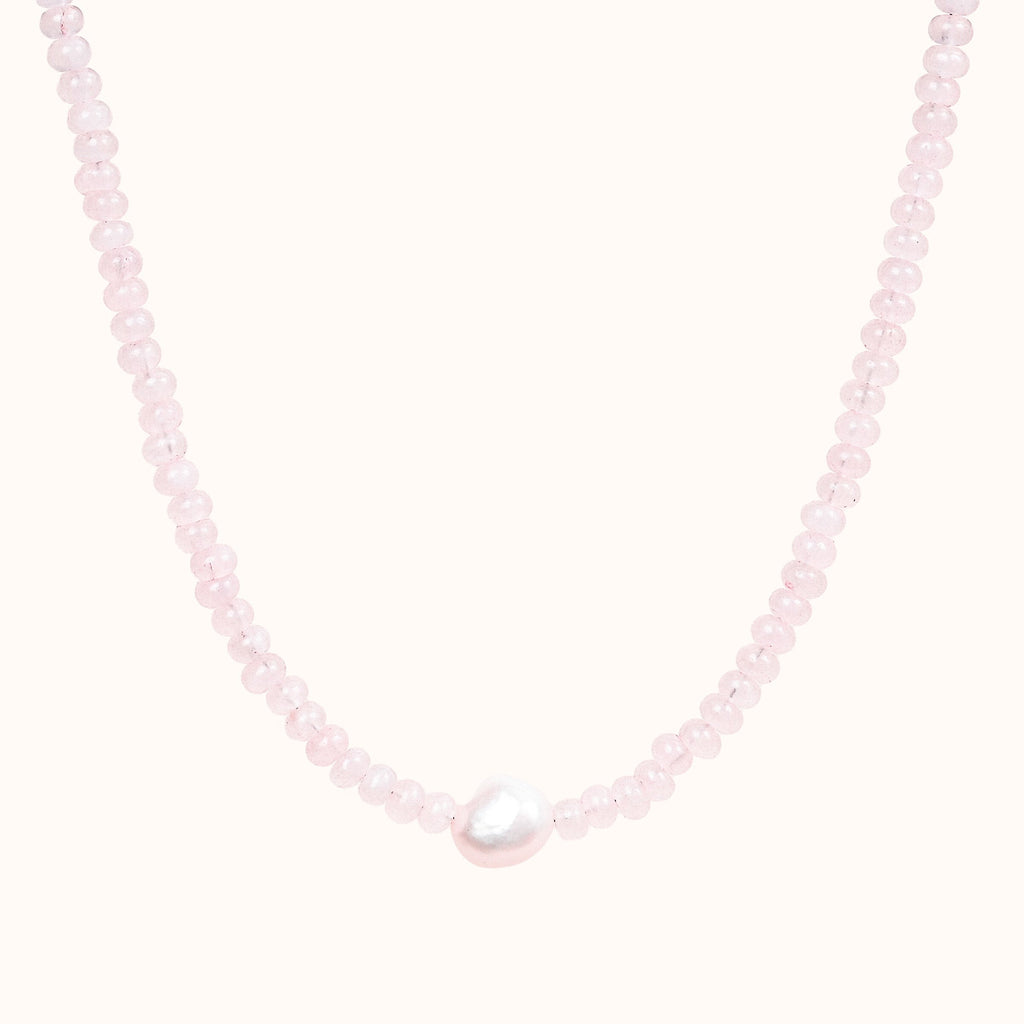 Rose Glow Pearl Necklace