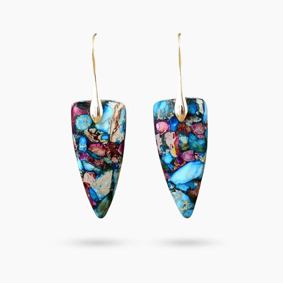 Coastal Radiance Jasper Earrings