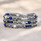 Celestial Lapis Protection Wrap Bracelet
