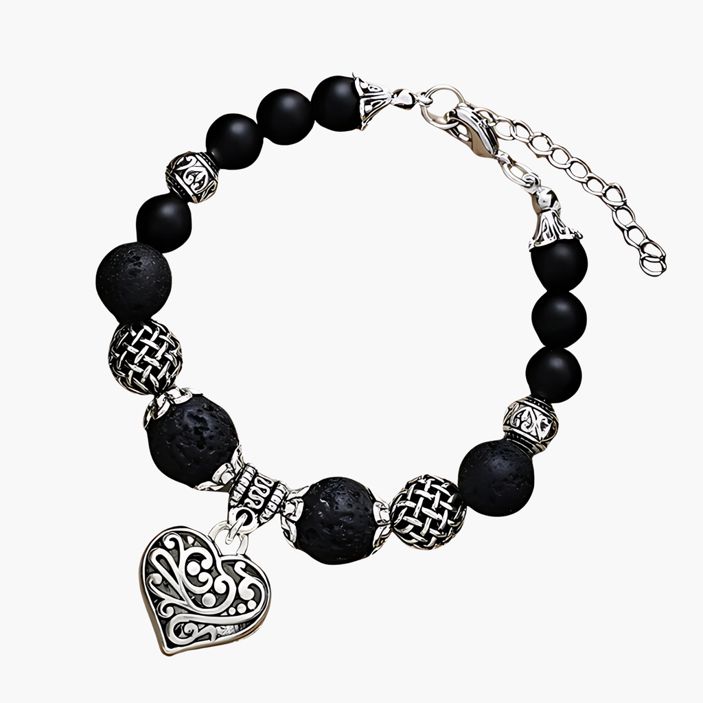 Midnight Heart Boho Bracelet