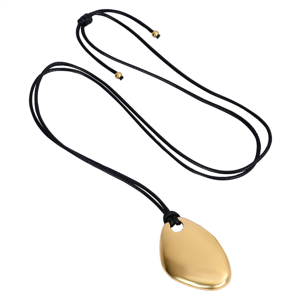 Golden Pebble Necklace