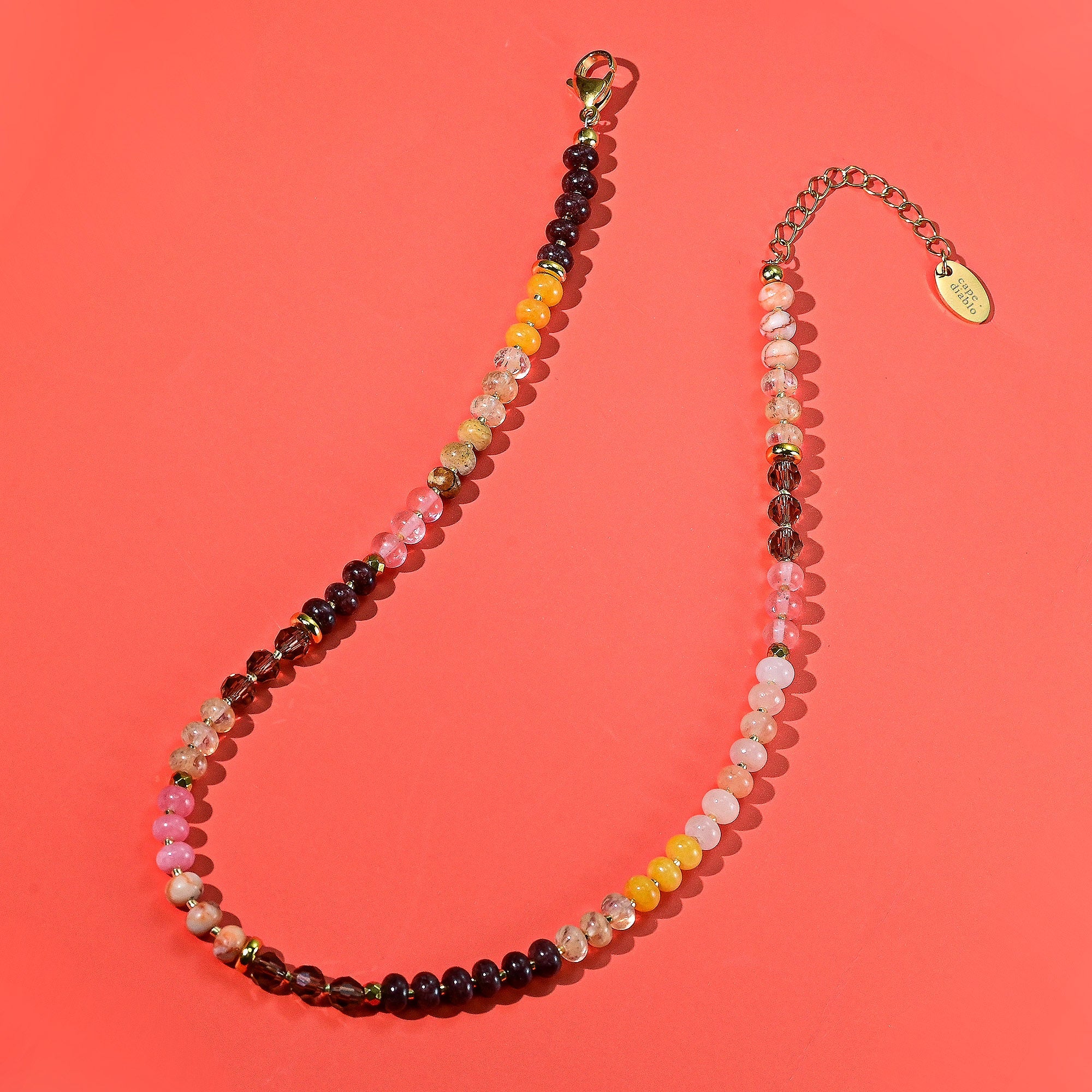 Amber Bloom Stone Necklace