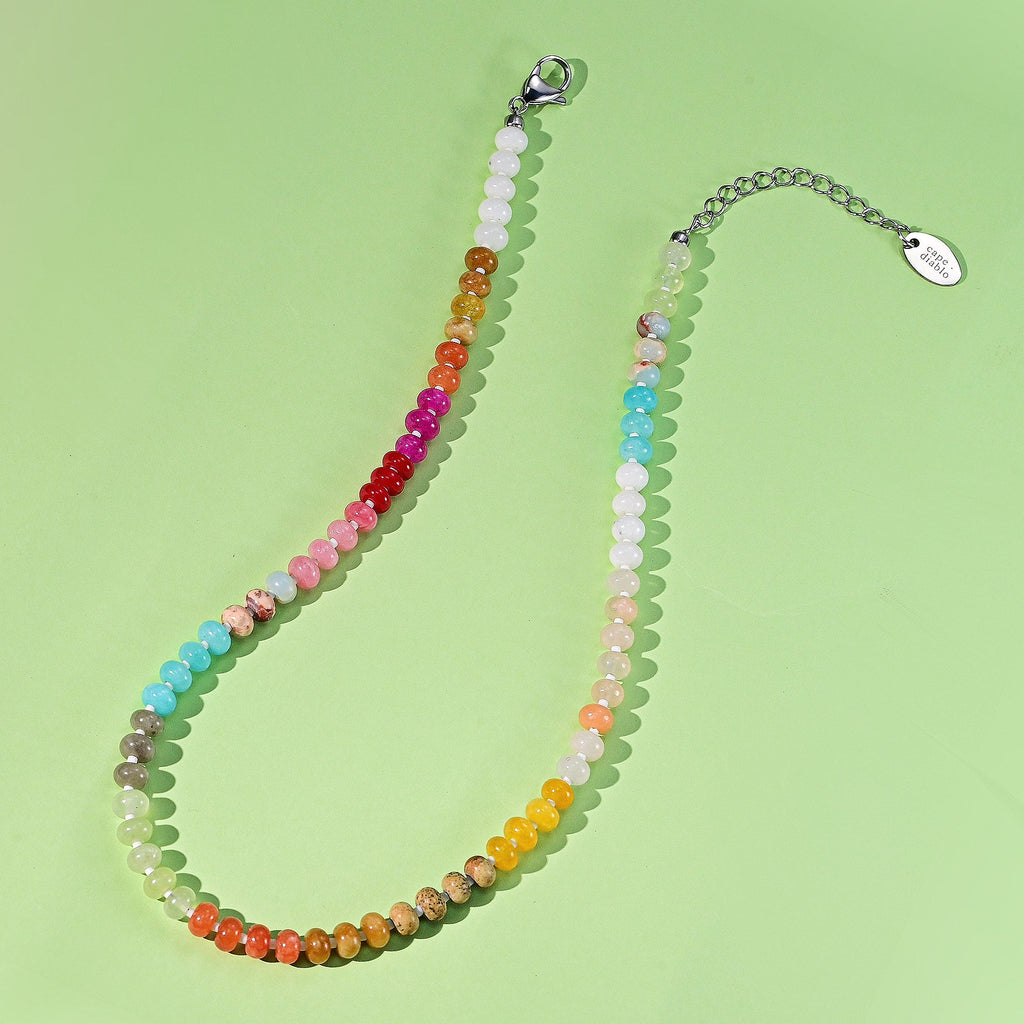 Blush Beam Stone Necklace