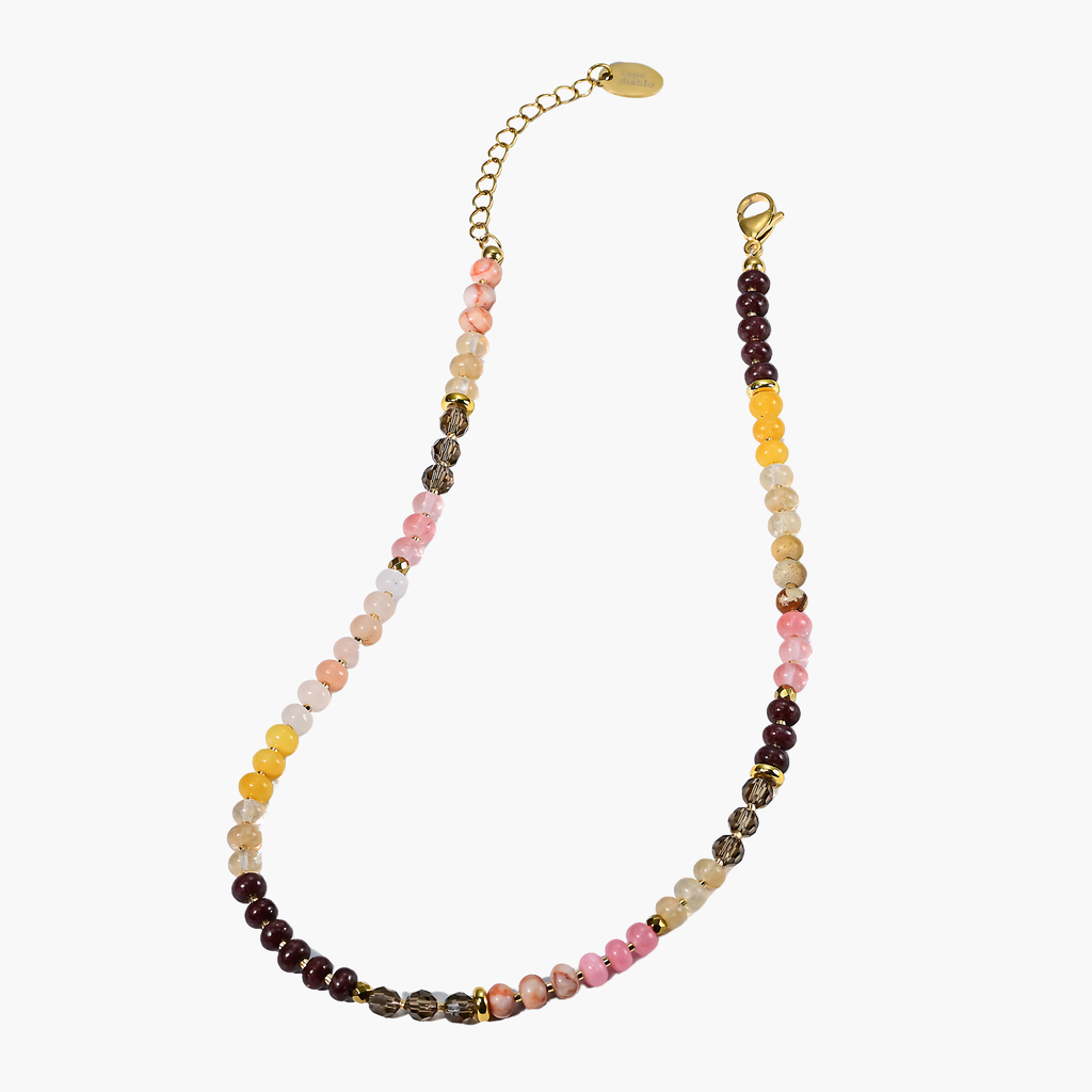 Amber Bloom Stone Necklace