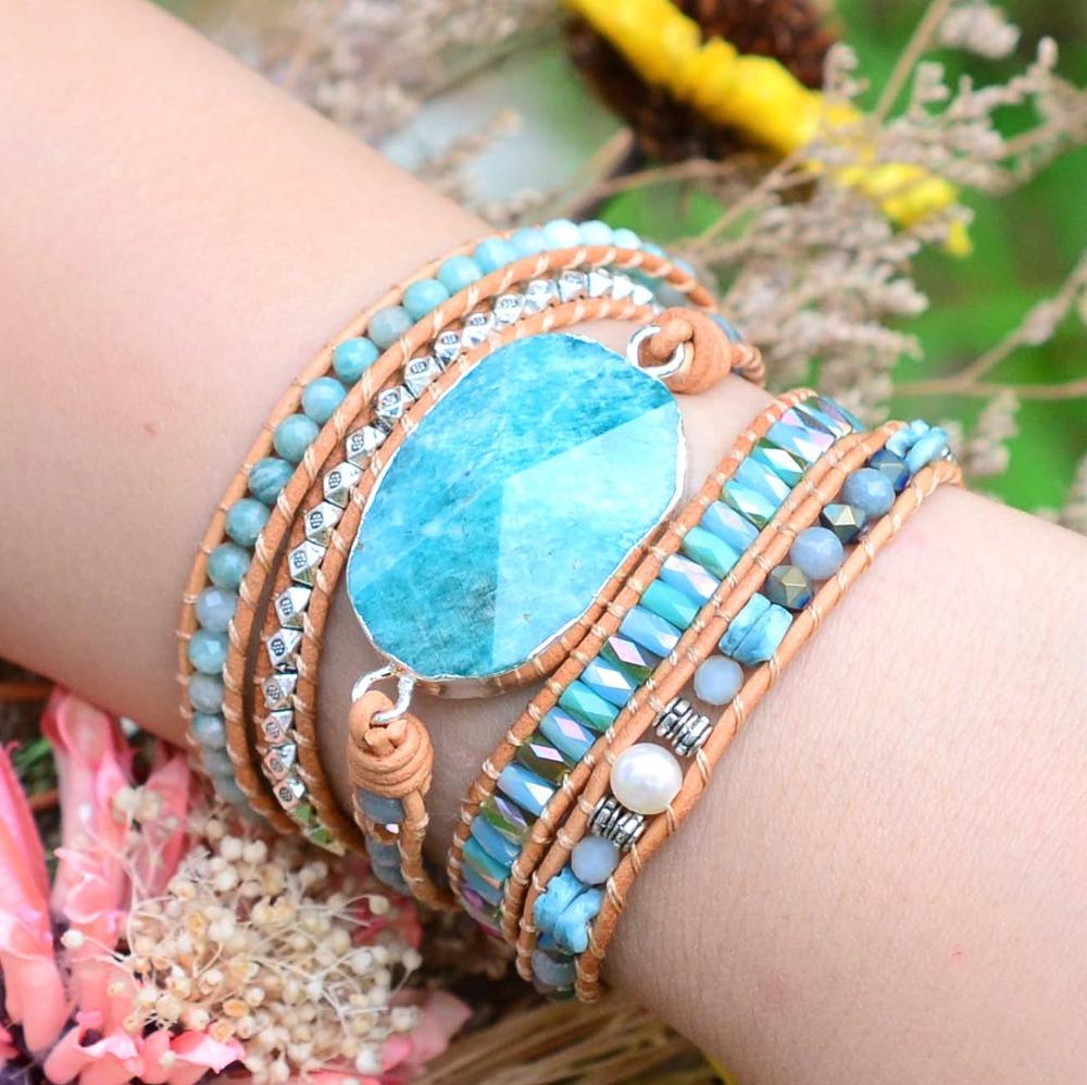 Amazonite Heaven on Earth Wrap Bracelet - Luulink