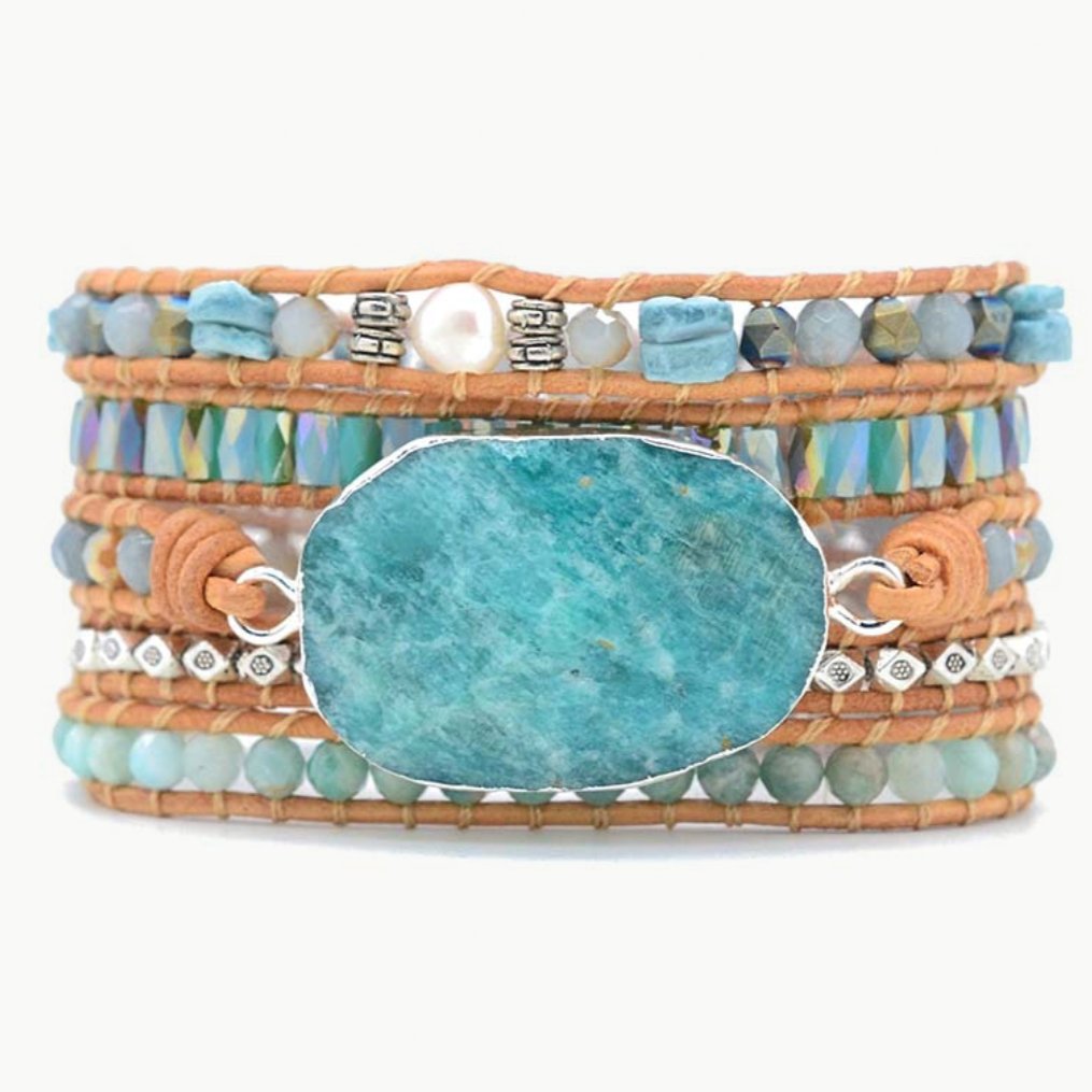 Amazonite Heaven on Earth Wrap Bracelet - Luulink