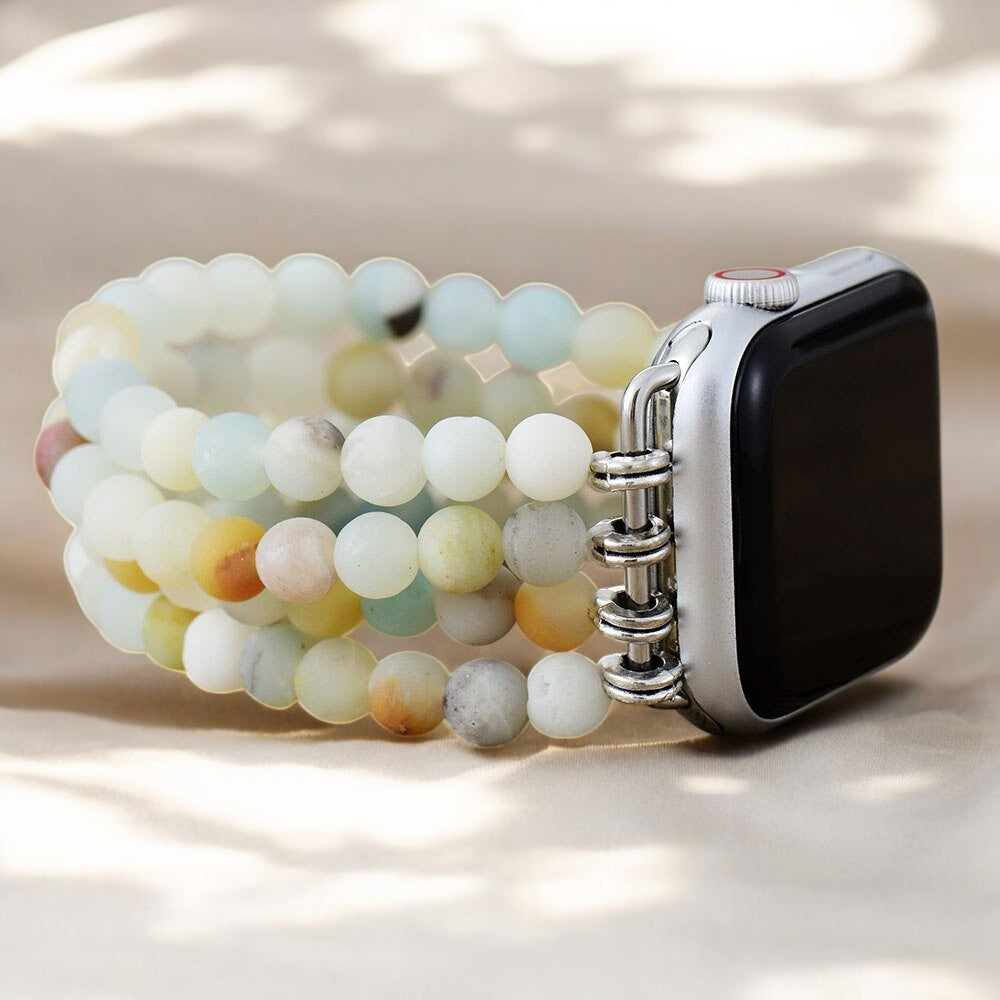 Amazonite Jasper Stretch Apple Watch Strap