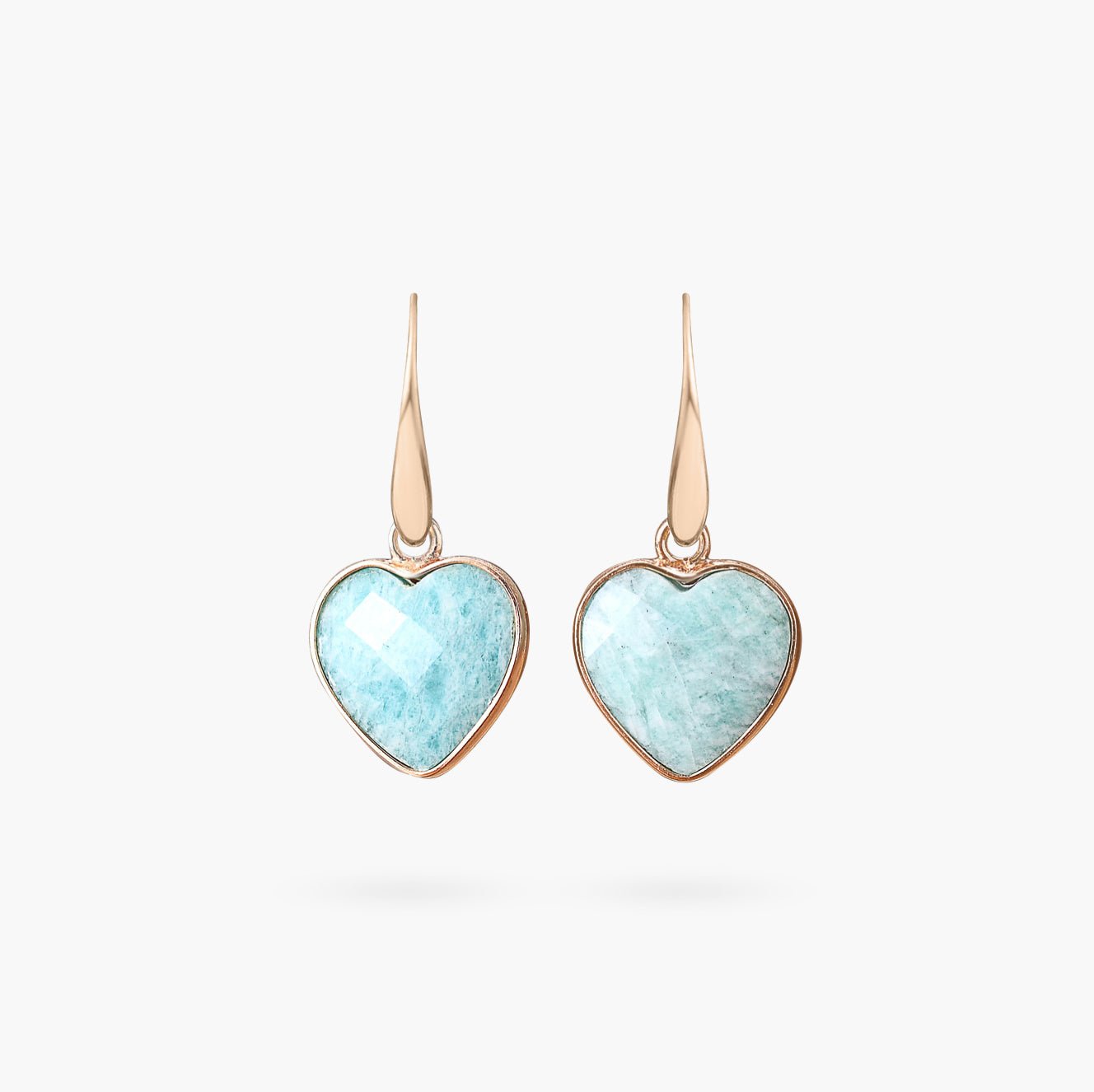 Amazonite Love Teardrop Earrings - Luulink