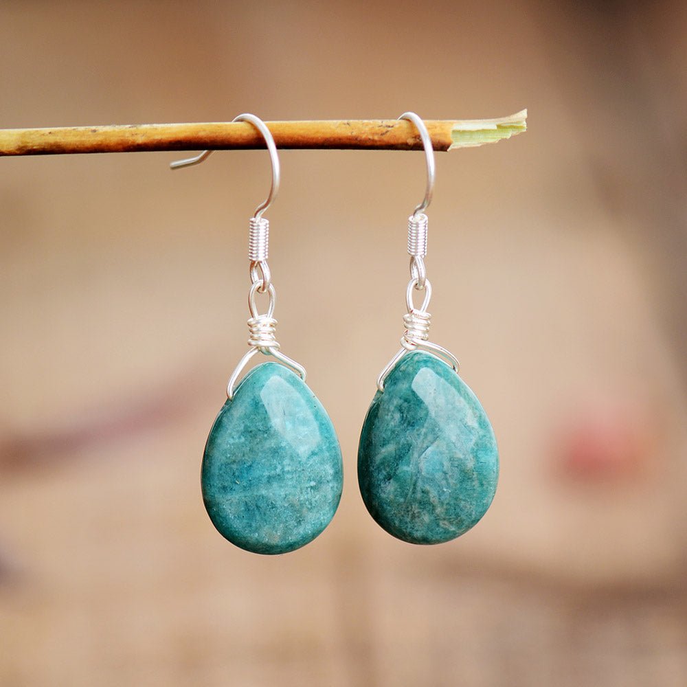 Amazonite Ocean Earrings - Luulink