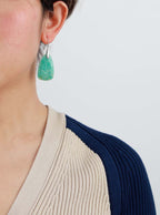 Amazonite Protection Drop Earrings - Luulink