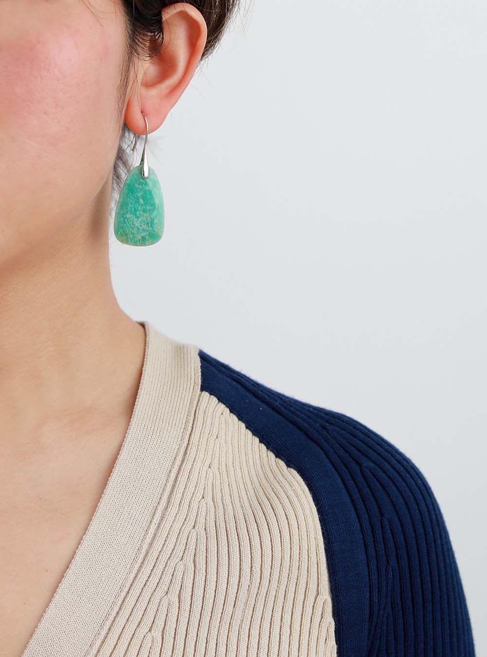 Amazonite Protection Drop Earrings - Luulink