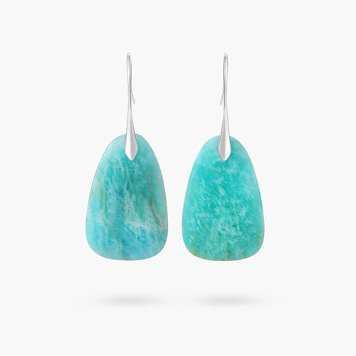 Amazonite Protection Drop Earrings - Luulink