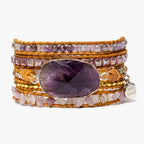 Amethyst Imperial Wrap Bracelet - Luulink