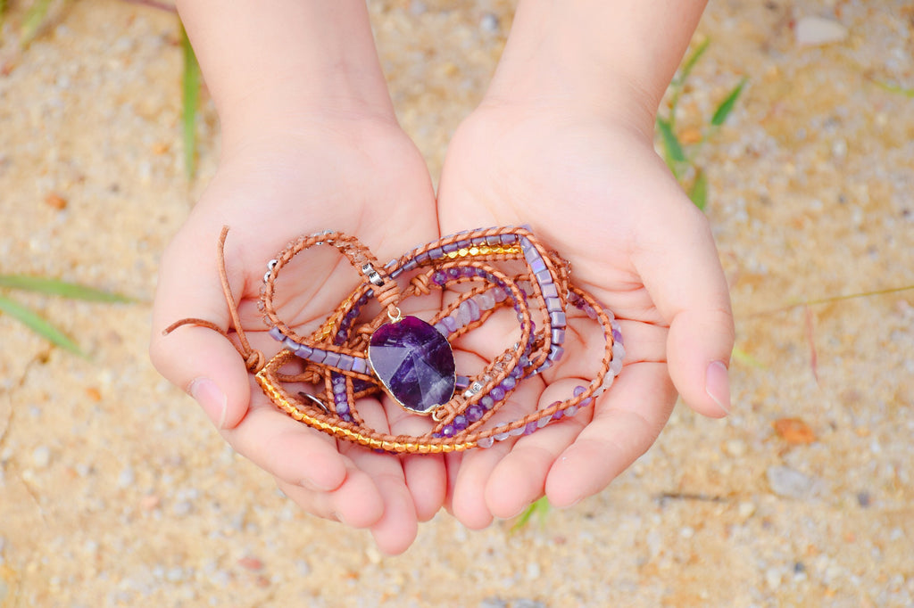 Amethyst Imperial Wrap Bracelet - Luulink