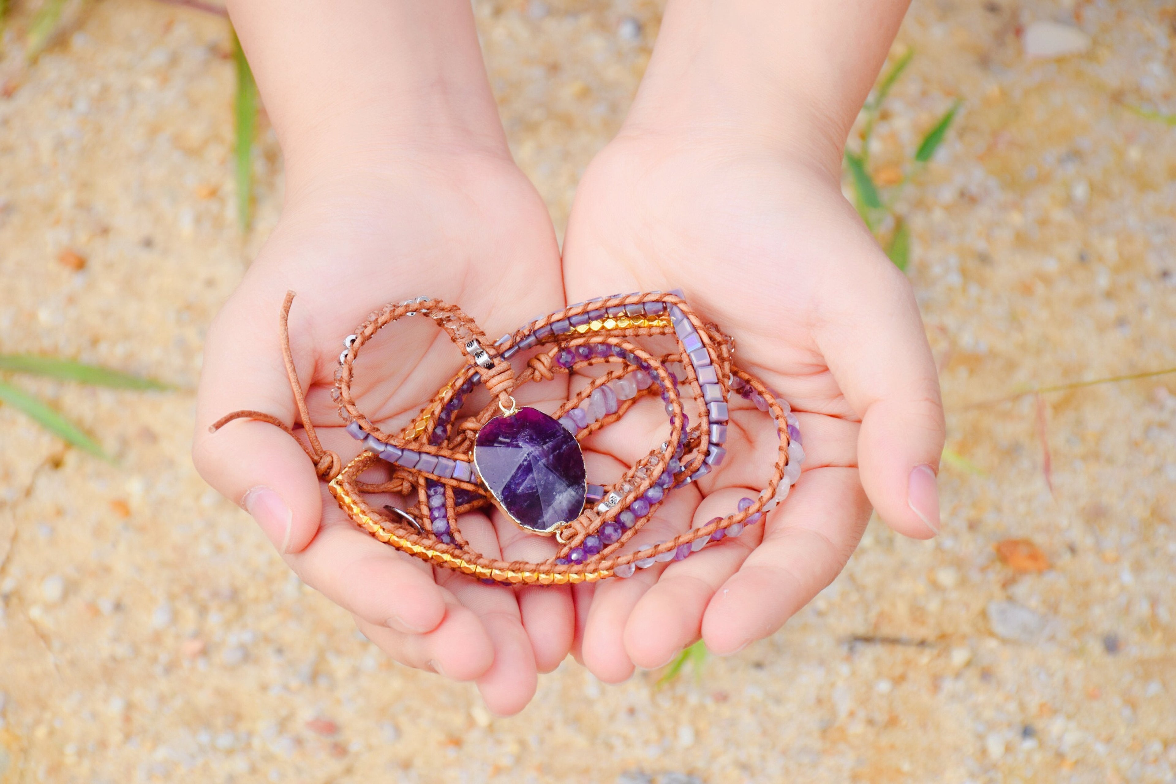 Amethyst Imperial Wrap Bracelet - Luulink