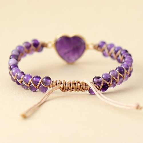 Amethyst Love Bracelet - Luulink