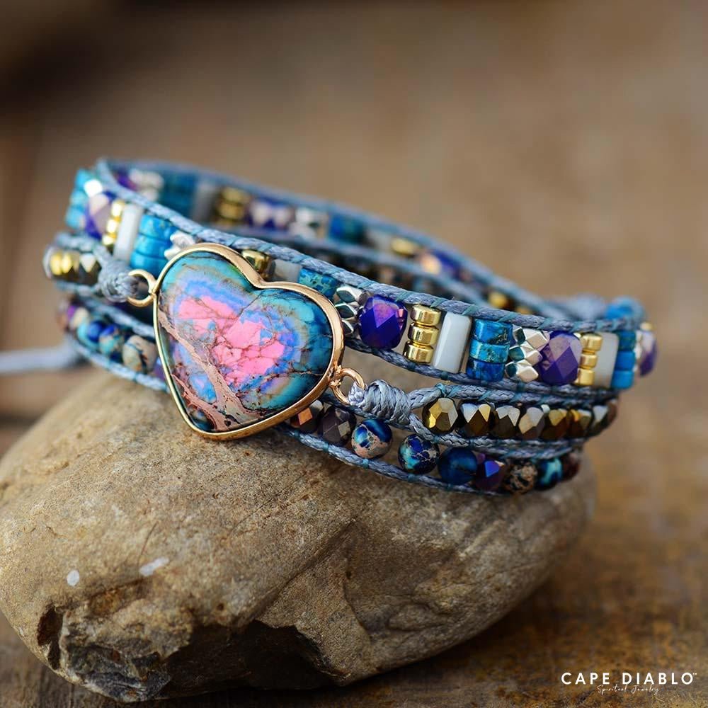Blue Love Protection Wrap Bracelet - Luulink