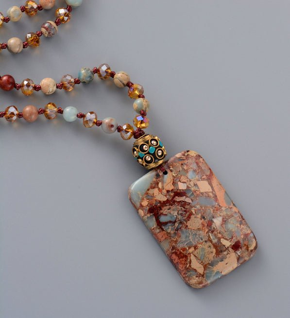 Bohemian Euro Stone Necklace - Luulink