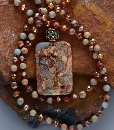 Bohemian Euro Stone Necklace - Luulink