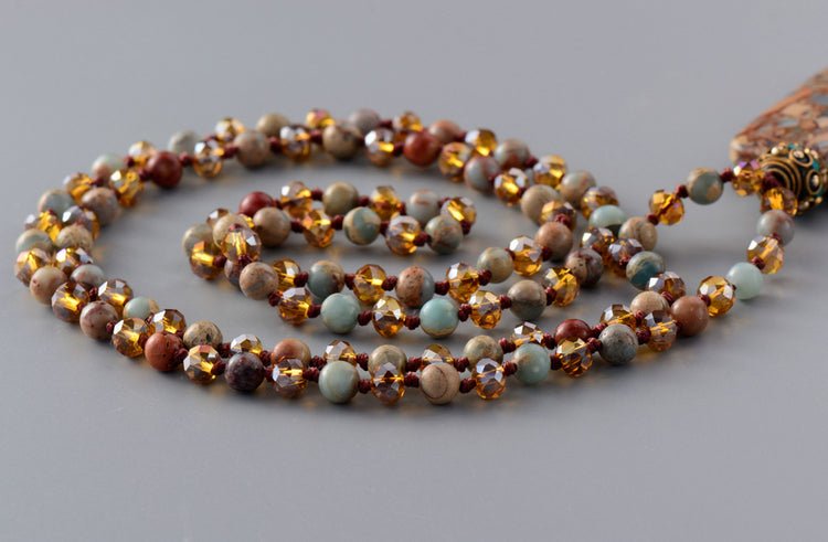 Bohemian Euro Stone Necklace - Luulink