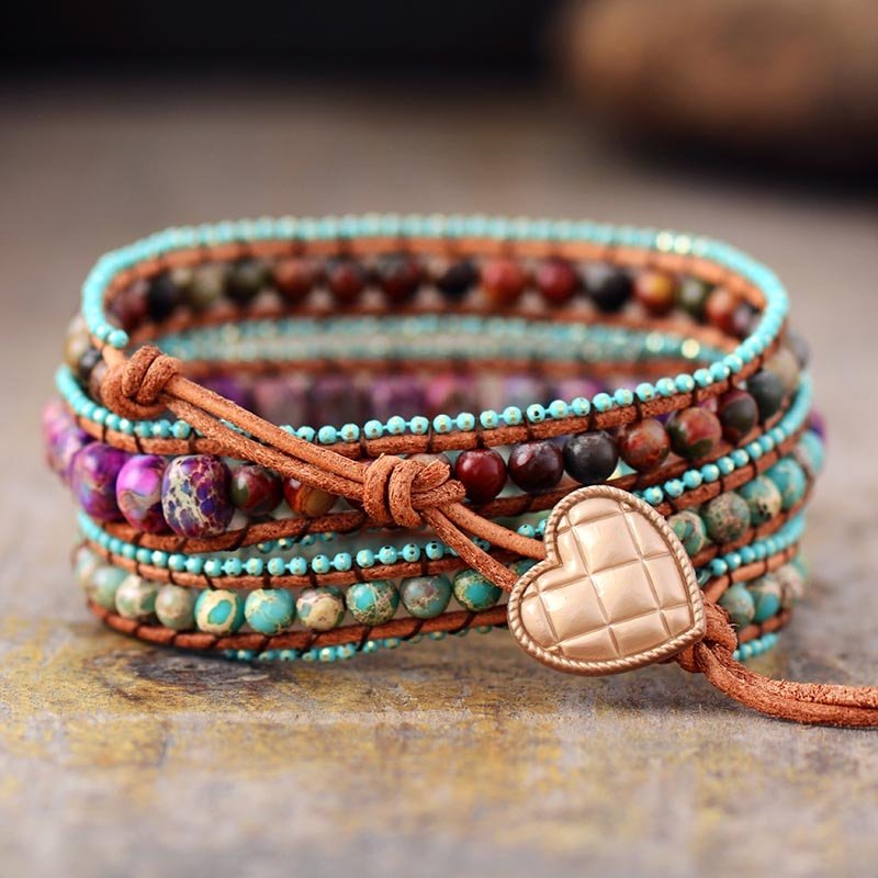 Bohemian Heart Wrap Bracelet - Luulink