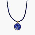 Calming Lapis Lazuli Beaded Necklace - Luulink
