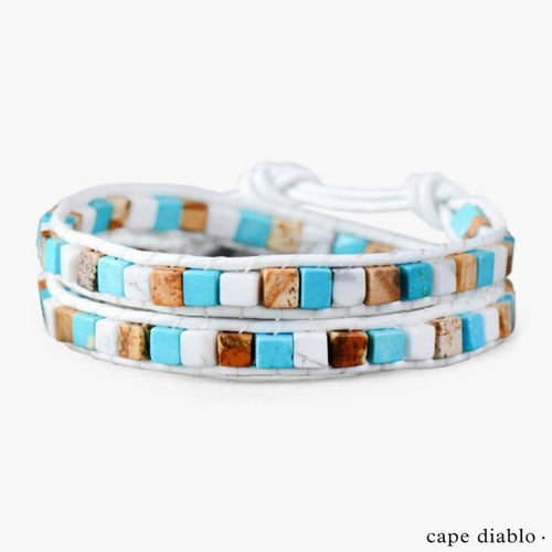 Celestial Natural Stone Leather Bracelet - Luulink