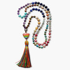 Chakra Charm Tassel Necklace - Luulink