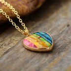 Chakra Heart Pendant Necklace - Luulink