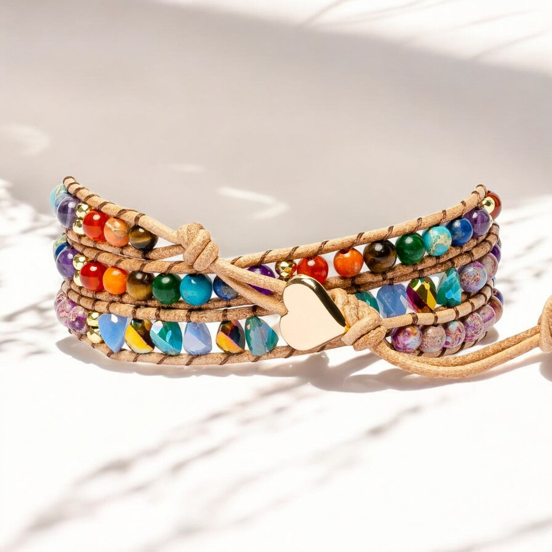 Chakra Love Rainbow Wrap Bracelet