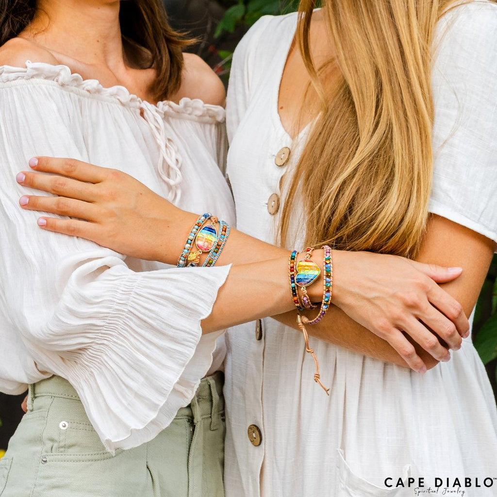 Chakra Love Rainbow Wrap Bracelet - Luulink