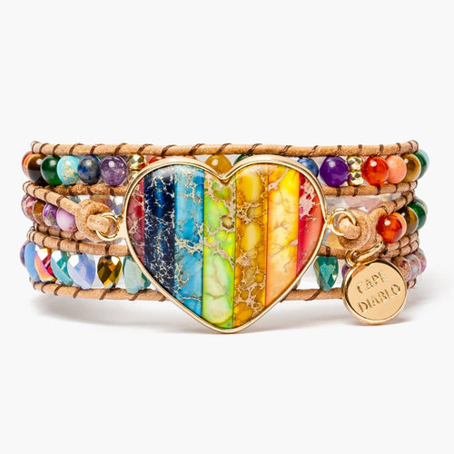 Chakra Love Rainbow Wrap Bracelet - Luulink