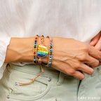 Chakra Love Rainbow Wrap Bracelet - Luulink