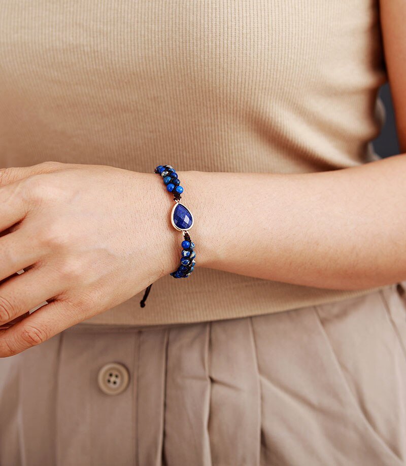 Dainty Lapis Lazuli Energy Bracelet - Luulink