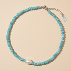 Jade Blossom Pearl Necklace