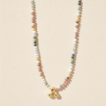 Multicolor Bubble Letter Necklace