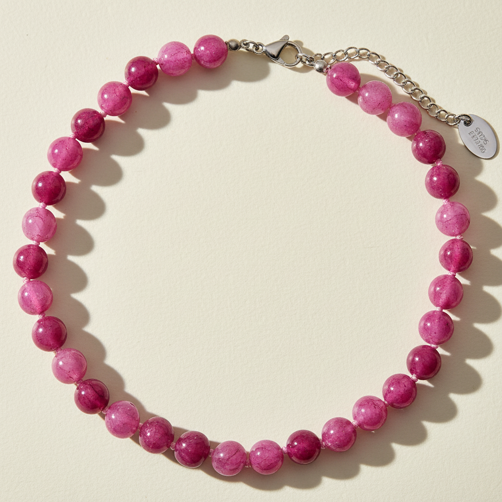 Radiant Rose Quartz Choker Necklace