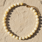 Luminous Honey Jade Choker Necklace