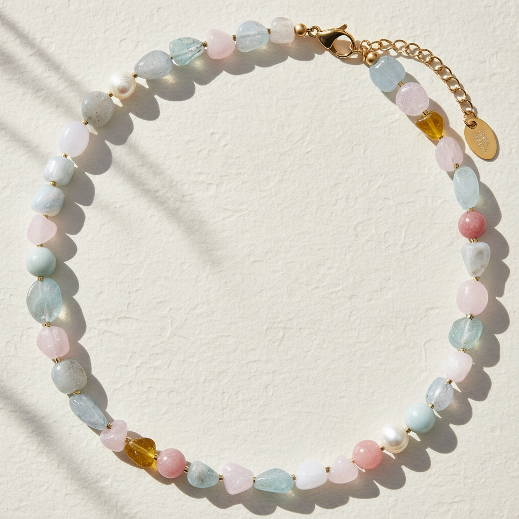 Aqua Rose Serenity Necklace