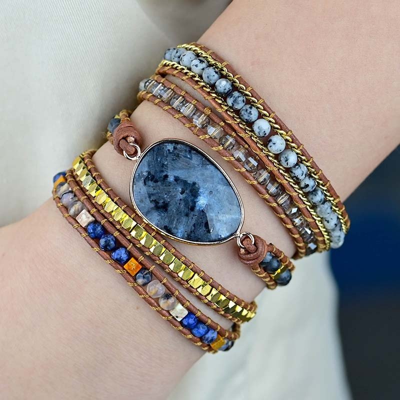 Ethereal Labradorite Wrap Bracelet - Luulink