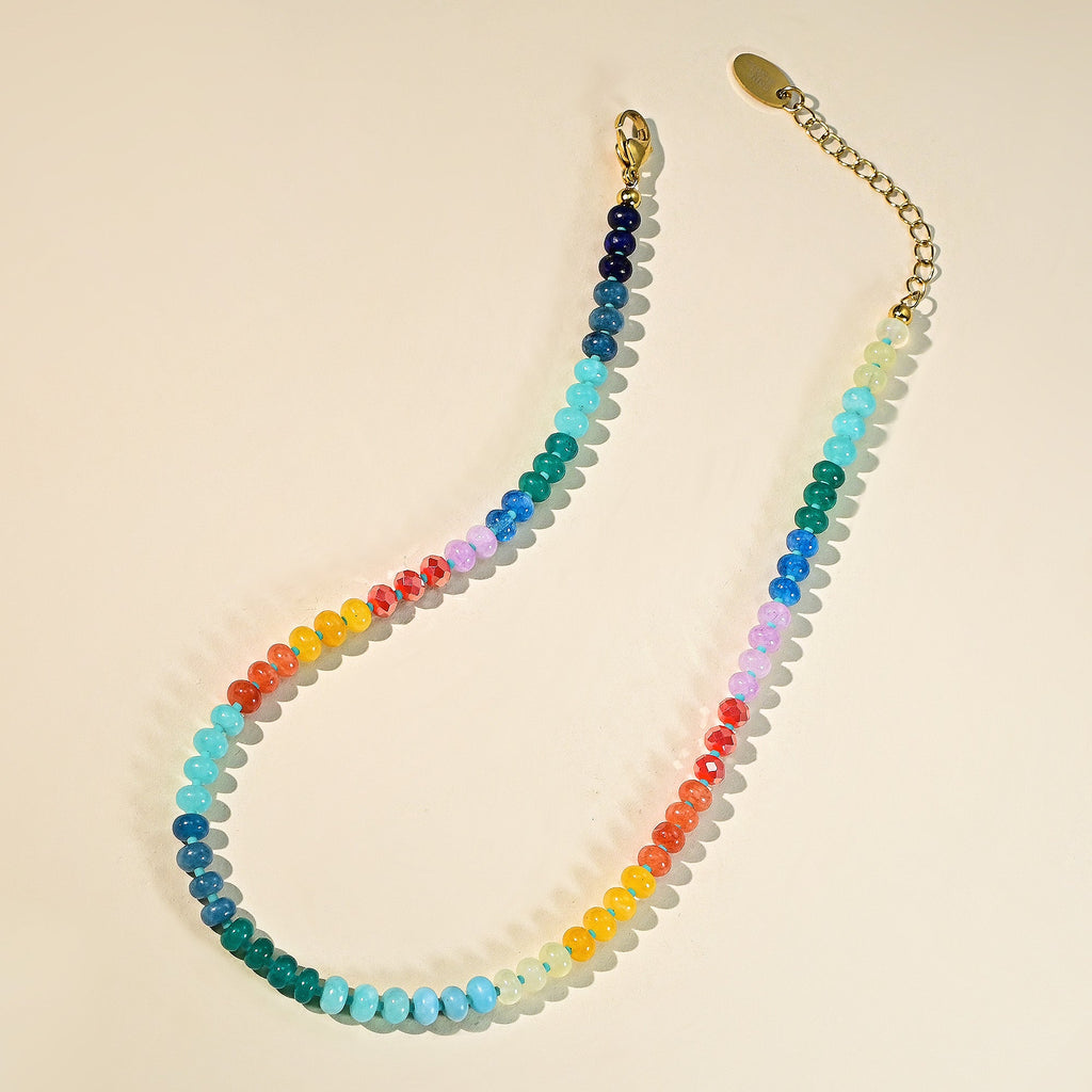Rainbow Glow Stone Necklace