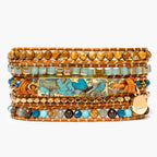Golden Ocean Turquoise Wrap - Luulink