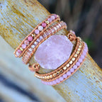 Golden Rose Quartz Bracelet - Luulink