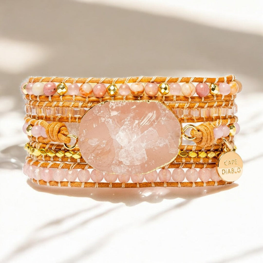 Golden Rose Quartz Bracelet