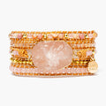 Golden Rose Quartz Bracelet - Luulink