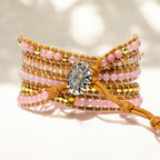 Golden Rose Quartz Bracelet