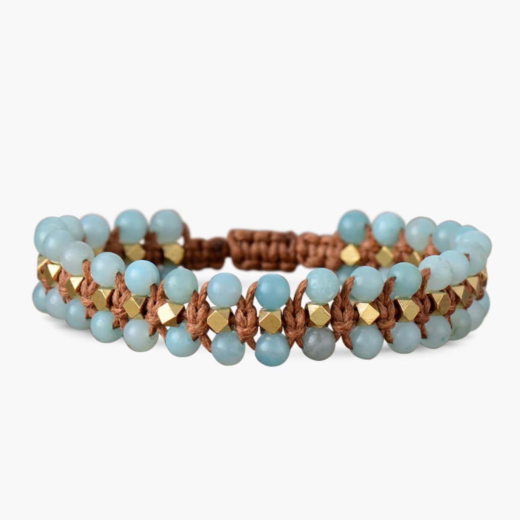 Healing Amazonite Bohemian Bracelet - Luulink