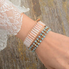 Healing Amazonite Bohemian Bracelet - Luulink